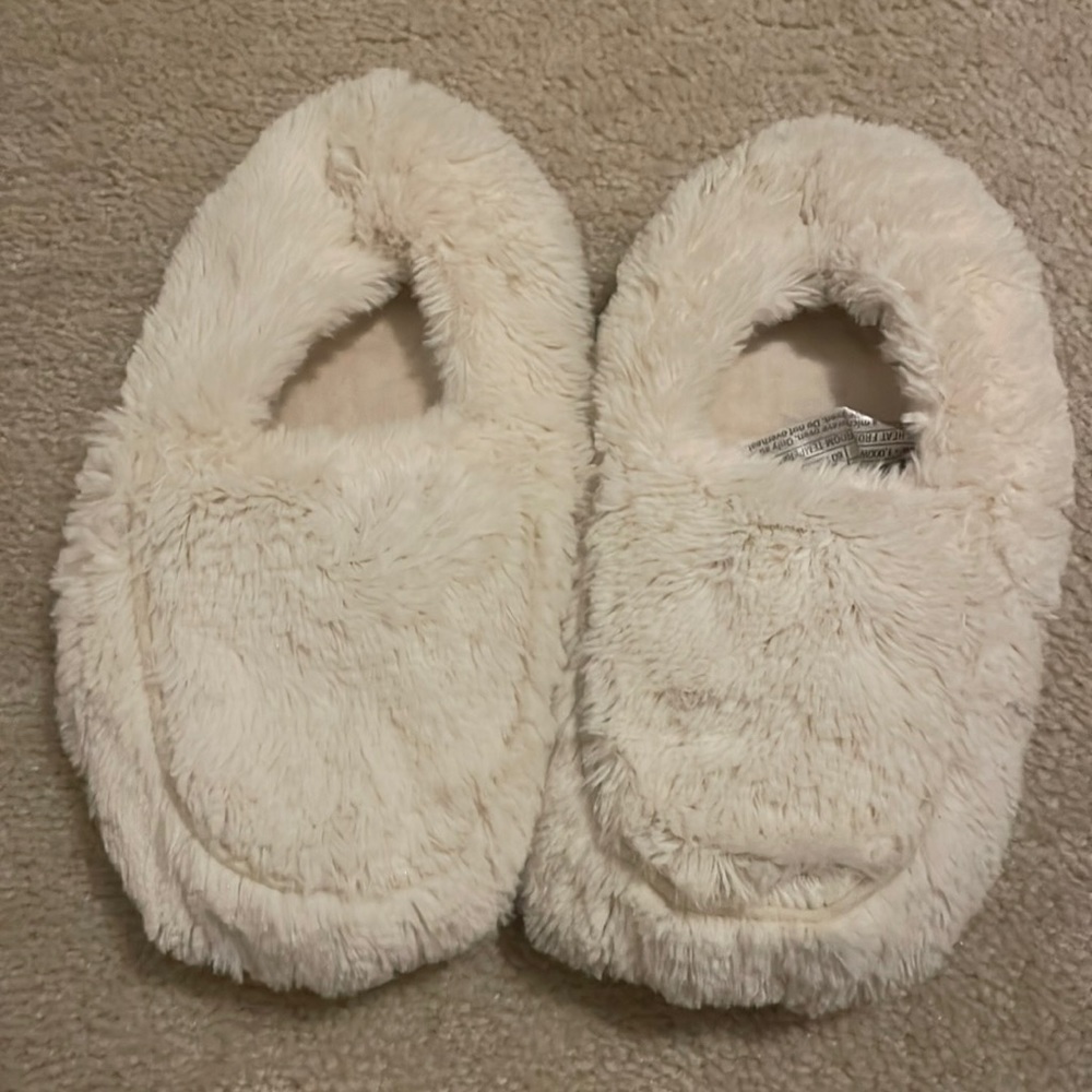 Warmies slippers - warm them up in the microwave!
